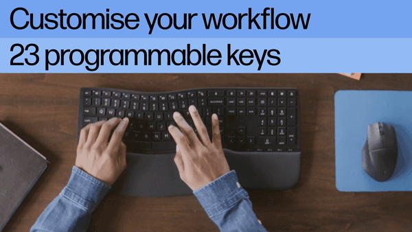 HP 685 Comfort Dual-Mode Keyboard Black - Product Demo Video 46 Sec - English for EMEA