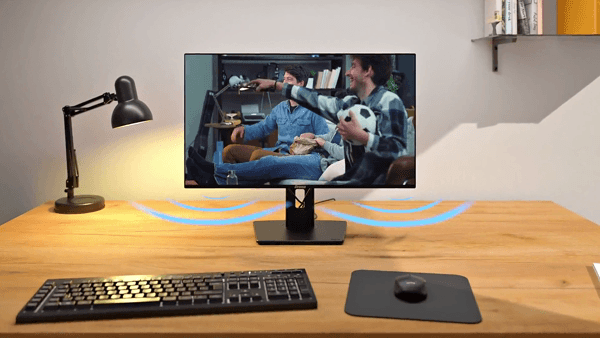 Built-in audio without extra clutter