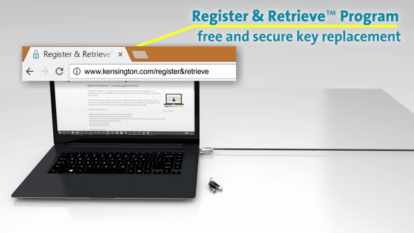 K64444WW NanoSaver Keyed Laptop Lock