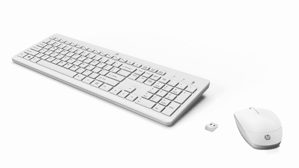 21C1 - HP 230 Wireless Mouse and Keyboard Combo Ultra-Simple 360 Spin
