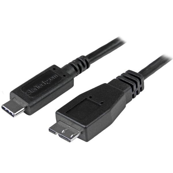 StarTech.com 3ft (1m) USB-C to Micro USB-B Cable, USB 10Gbps, Data Cord, 3A, USB C to Micro-B Data Transfer Cable