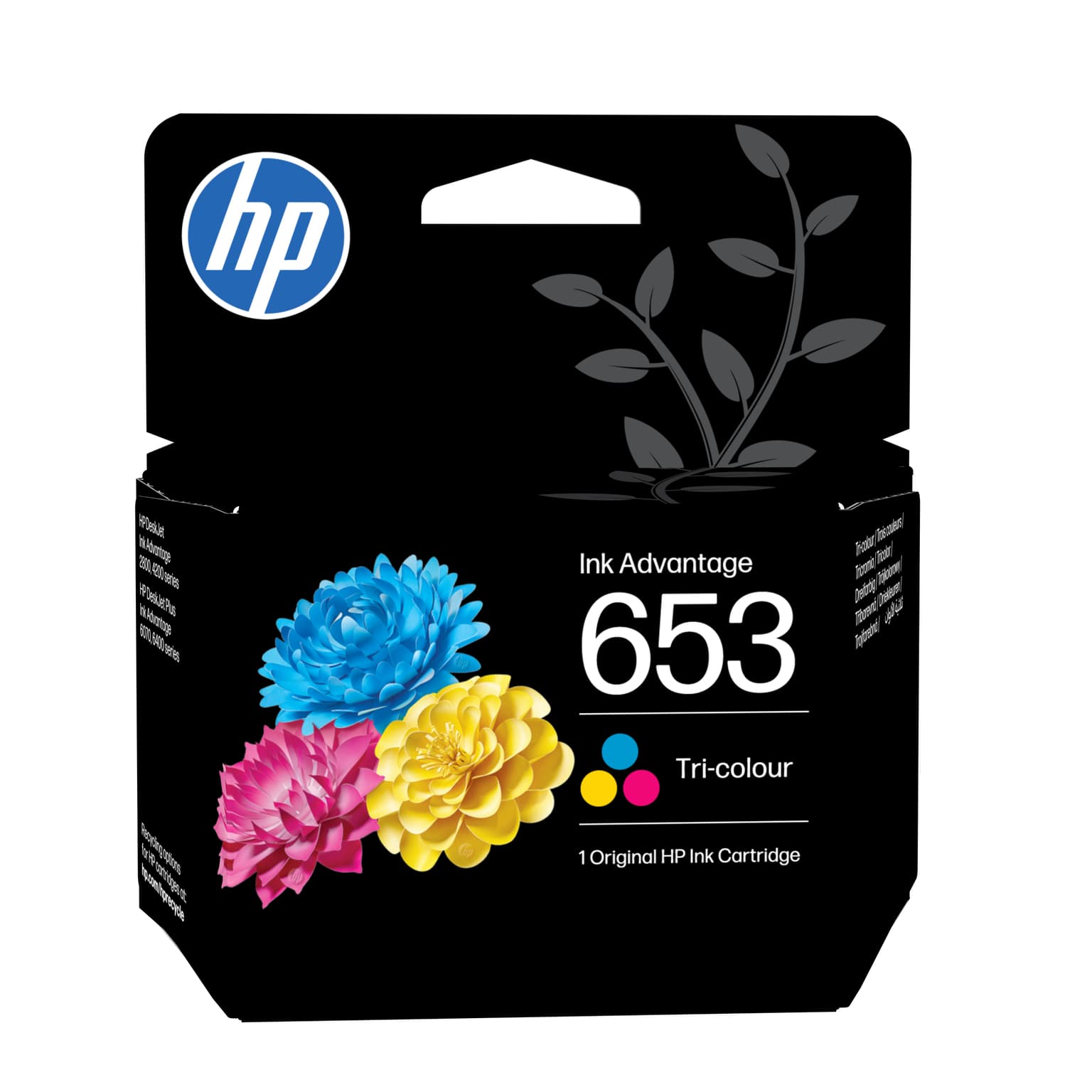HP 653 Black Original Ink Advantage Cartridge