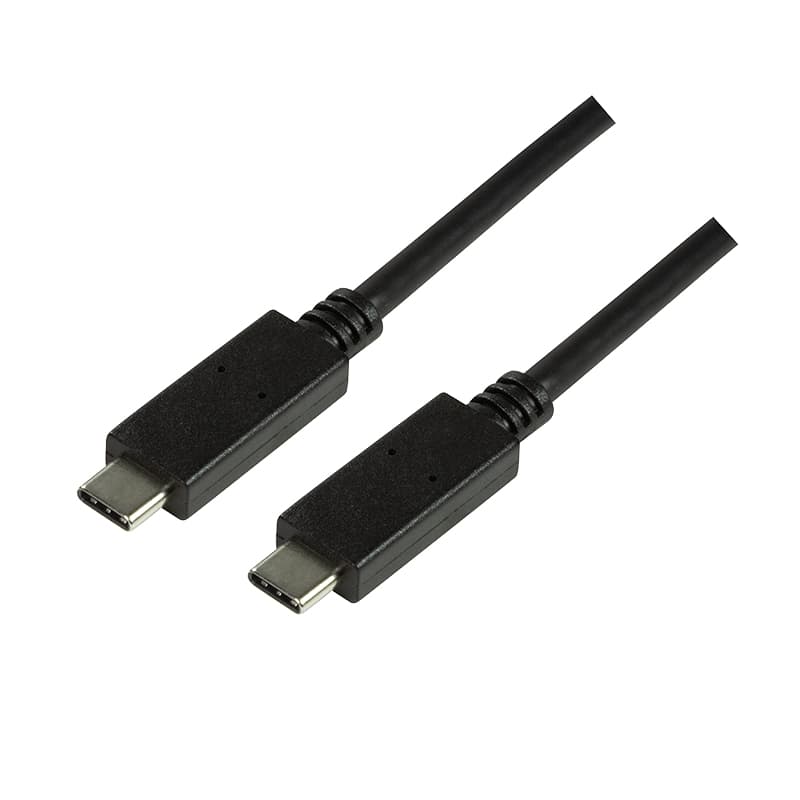LogiLink CU0129 USB cable USB 3.2 Gen 2 (3.1 Gen 2) 1 m USB C 10 Gbit/s Black