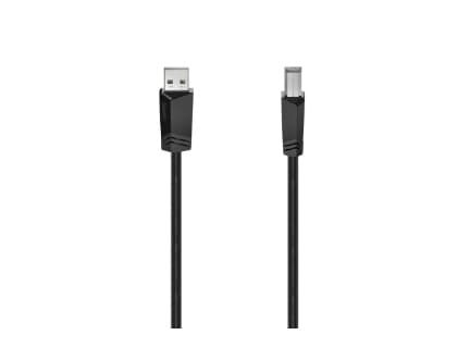 Hama 00200602 USB cable USB 2.0 1.5 m USB A USB B 0.48 Gbit/s Black