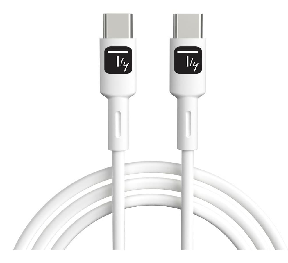 Techly ICOC-MUSB20-C60W1 USB cable USB 2.0 1 m USB C 0.48 Gbit/s 60 W White