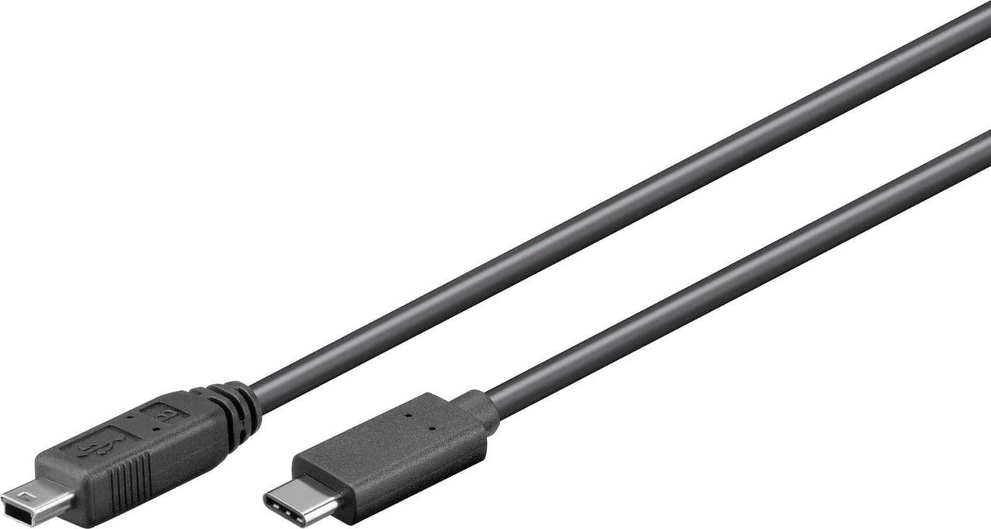 Microconnect USB3.1CMB505 USB cable USB 2.0 0.5 m USB C Mini-USB B Black
