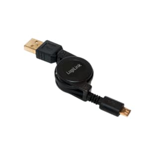 LogiLink CU0090 USB cable USB 2.0 0.75 m USB A Micro-USB B Black