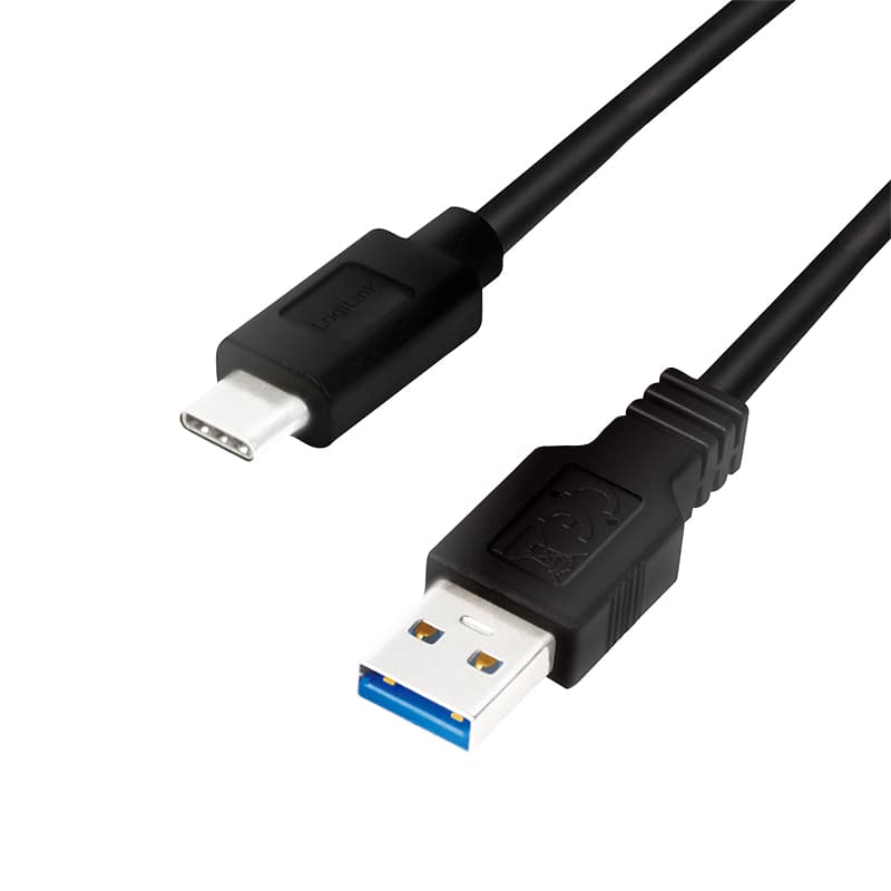 LogiLink CU0169 USB cable USB 3.2 Gen 1 (3.1 Gen 1) 1.5 m USB C USB A 5 Gbit/s Black