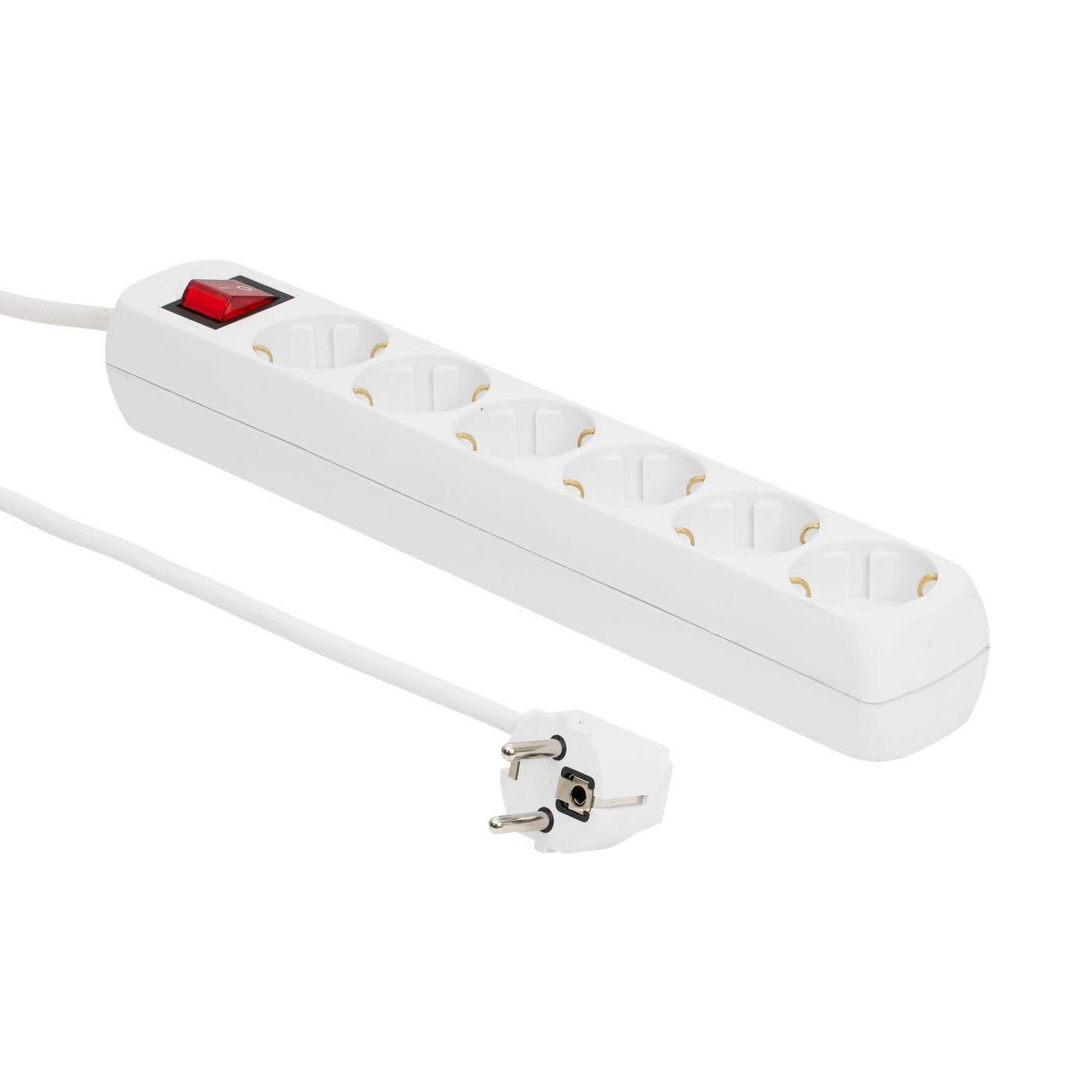 Microconnect GRU0063W power extension 3 m 6 AC outlet(s) Indoor White