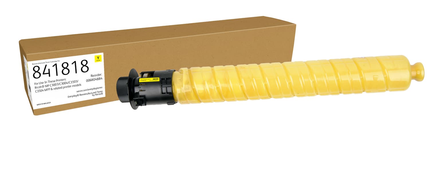 Everyday™ Yellow Remanufactured Toner by Xerox compatible with Ricoh 841818, Standard capacity