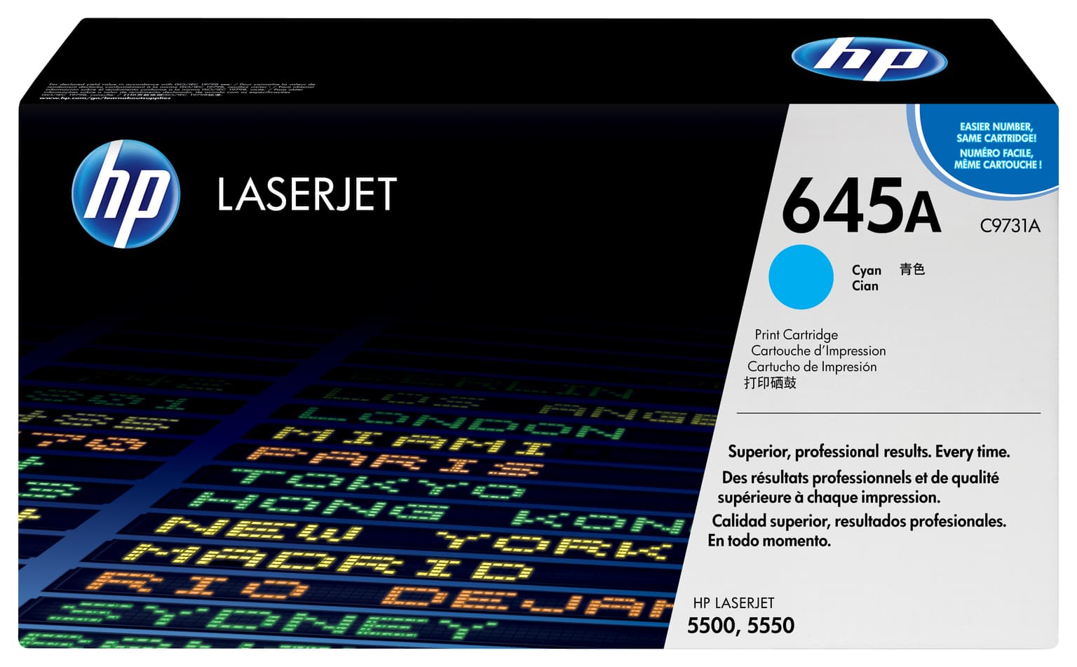 HP 645A Cyan Original LaserJet Toner Cartridge