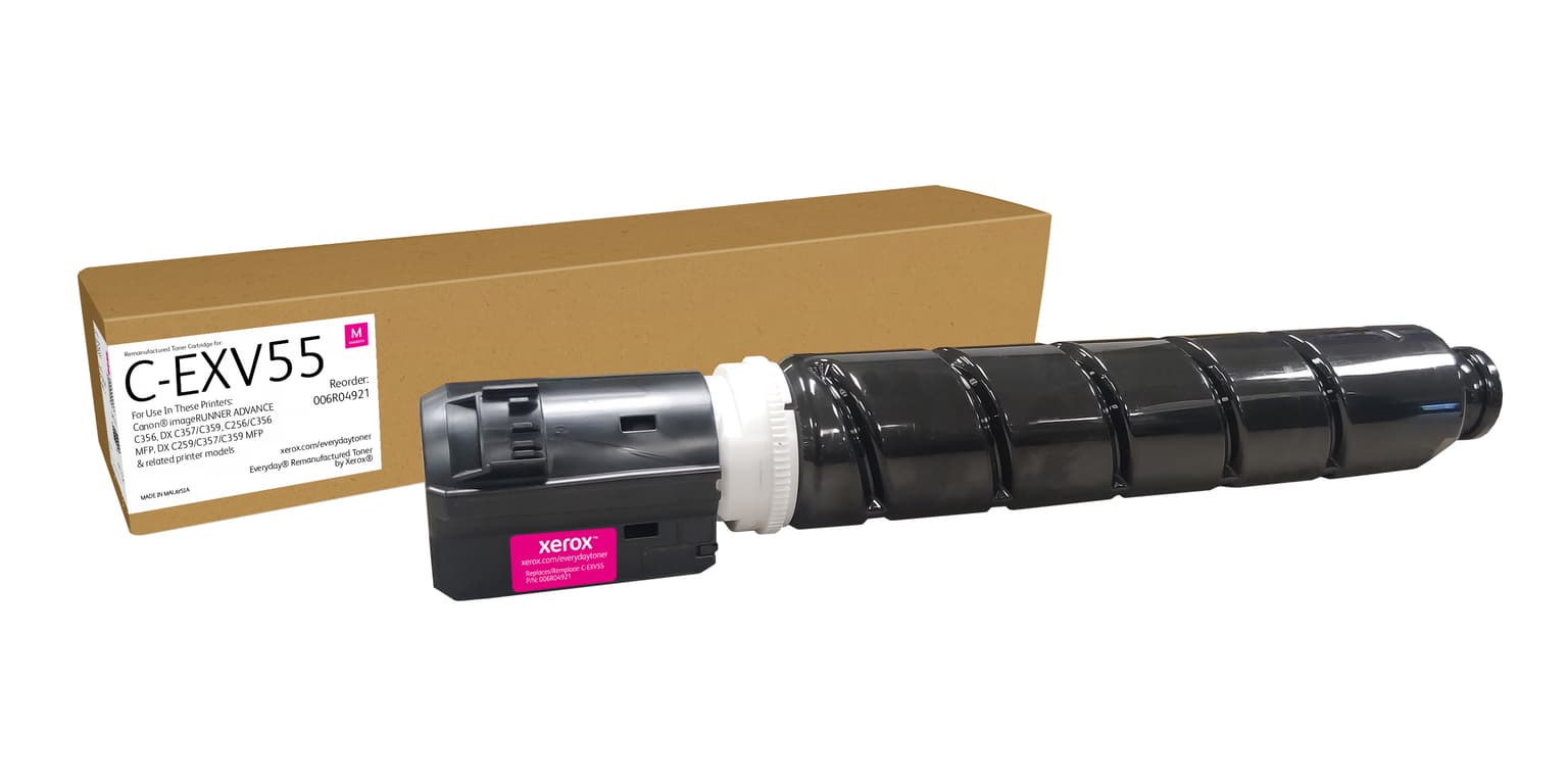 Everyday™ Magenta Remanufactured Toner by Xerox compatible with Canon C-EXV55 (2184C002AA), Standard capacity