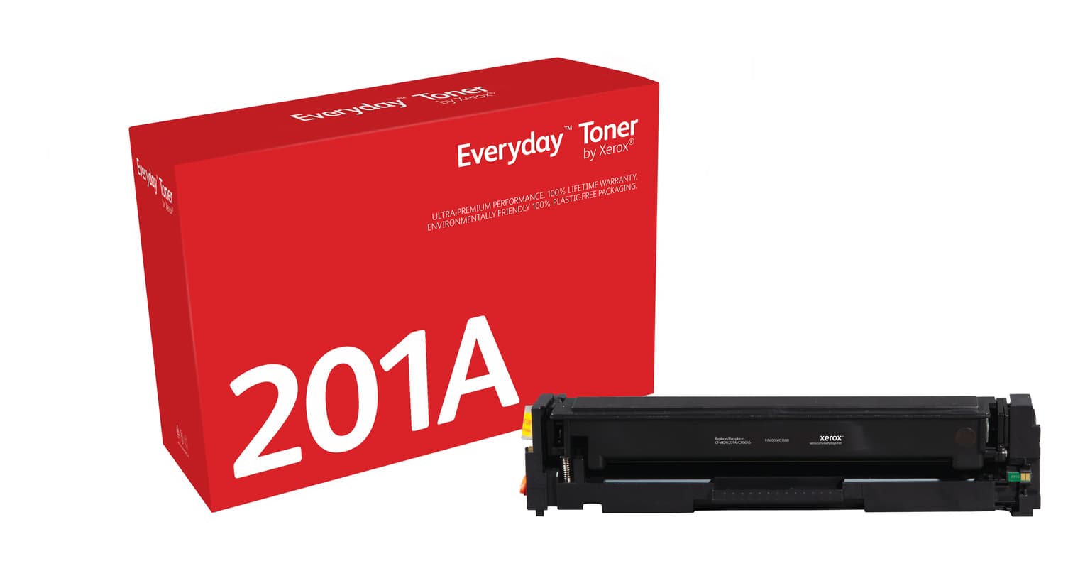 Everyday™ Black Toner by Xerox compatible with HP 201A (CF400A), Standard capacity