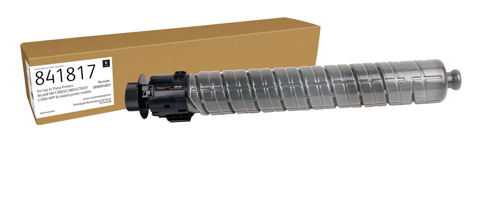 Everyday™ Black Remanufactured Toner by Xerox compatible with Ricoh 841817, Standard capacity