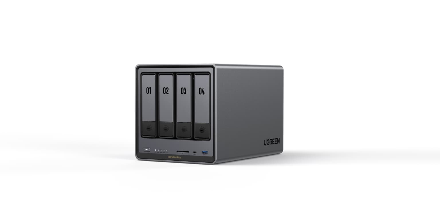 Ugreen NETWORK ATTACHED DX4800PL DISKLESSUK NAS Desktop Intel® Pentium® 8 GB DDR5 0 TB HDD+SSD UGOS Pro