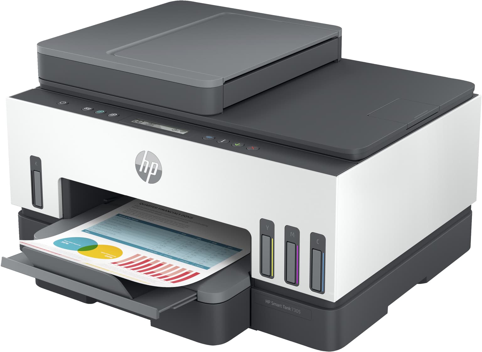 HP Smart Tank 7305 Wireless All-in-One Color Printer, Two-sided printing; Copier, Scanner