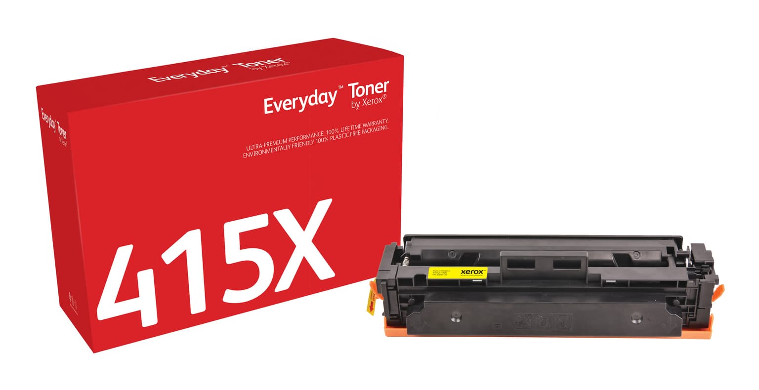 Everyday™ Yellow Toner by Xerox compatible with HP 415X (W2032X), High capacity