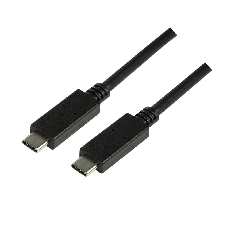LogiLink CU0128 USB cable USB 3.2 Gen 2 (3.1 Gen 2) 0.5 m USB C 10 Gbit/s Black