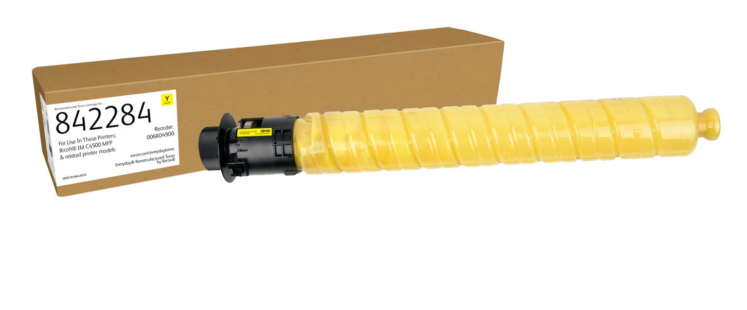 Everyday™ Yellow Remanufactured Toner by Xerox compatible with Ricoh 842284, Standard capacity