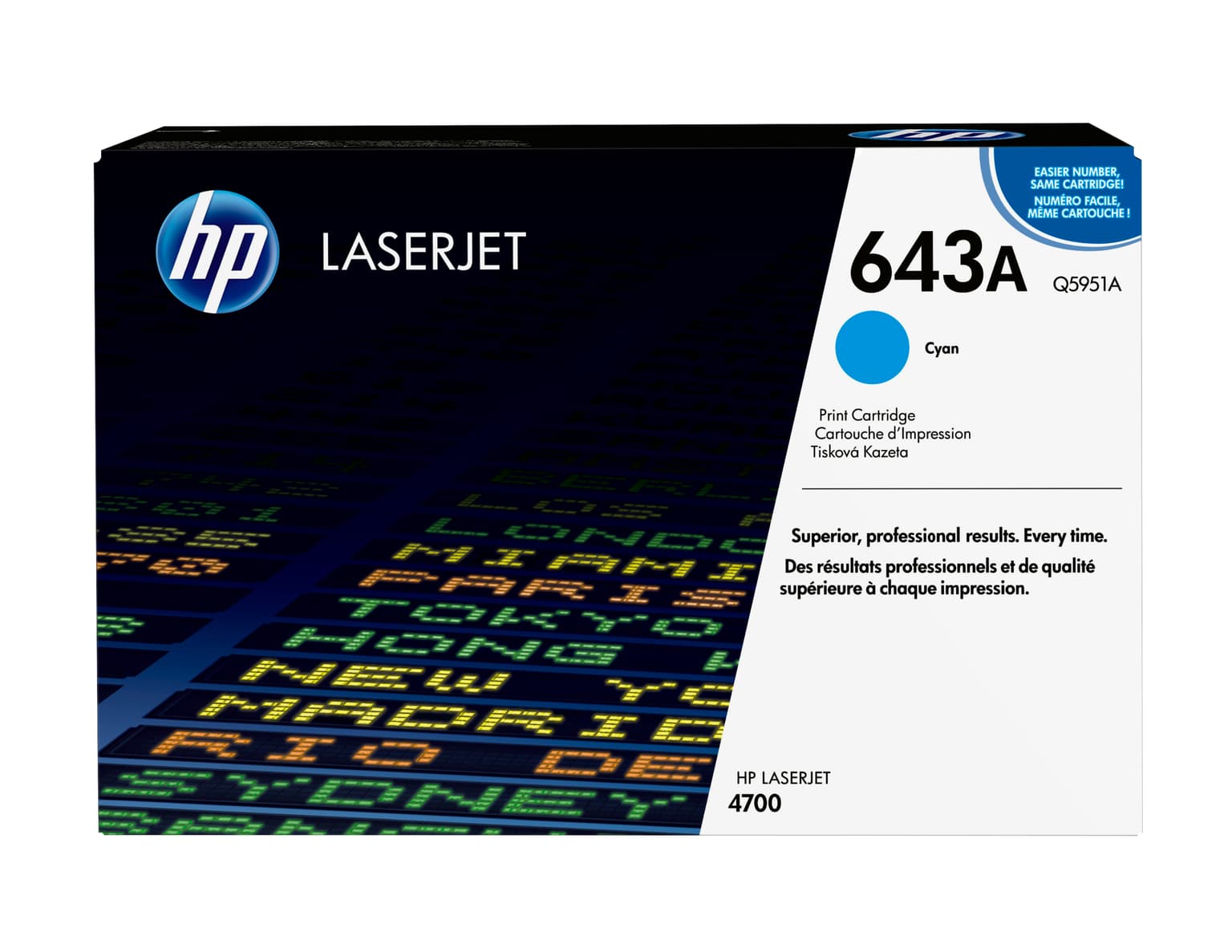 HP 643A Cyan Original LaserJet Toner Cartridge