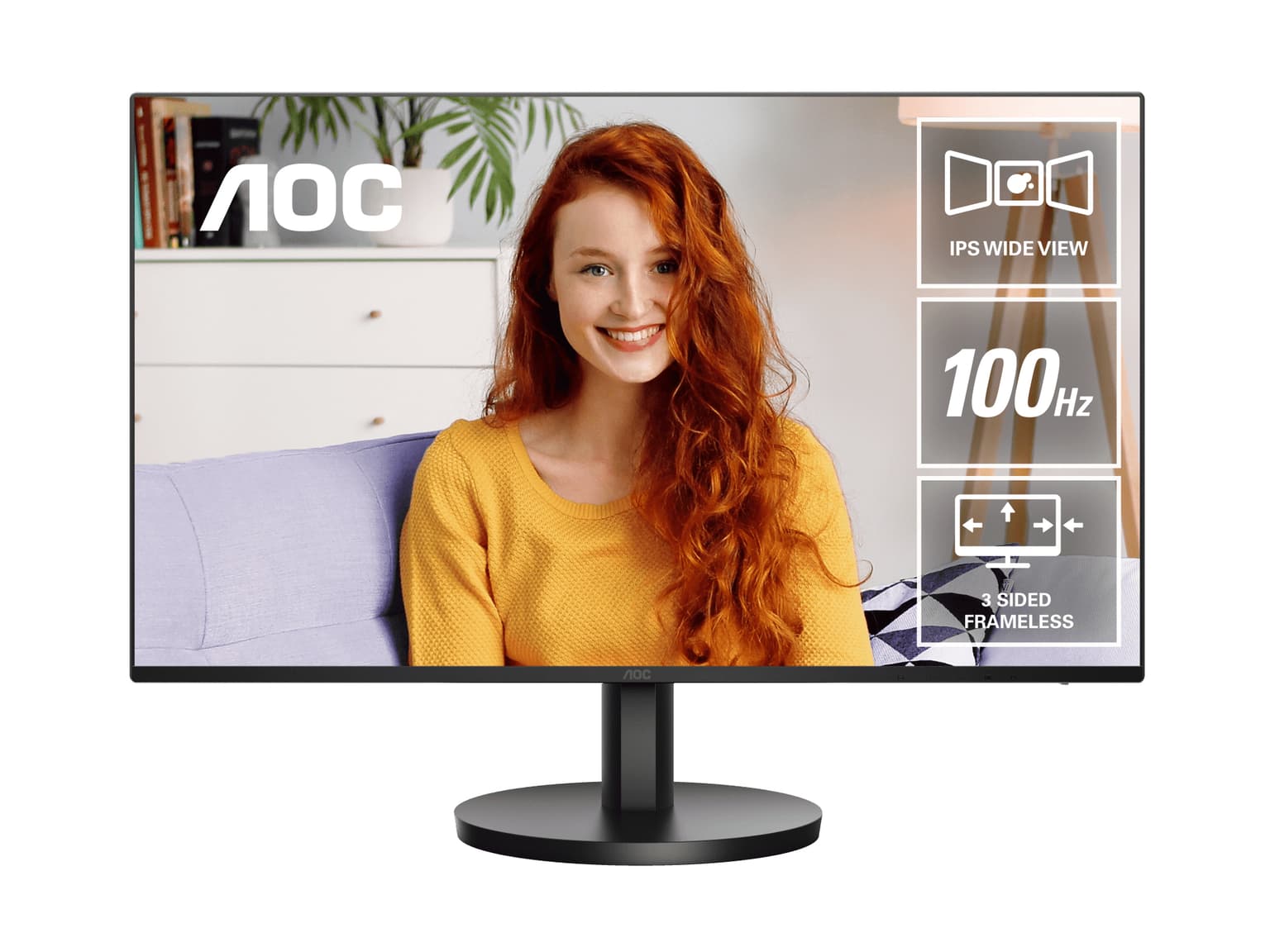 AOC B3 24B3HA2/75 computer monitor 60.5 cm (23.8") 1920 x 1080 pixels Black