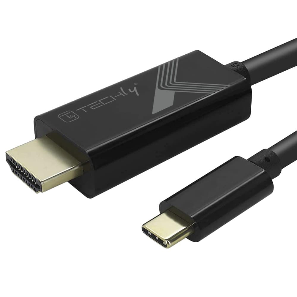 Techly Adapter Cable USB-C Male to HDMI 2.0 4K Male 2m Black