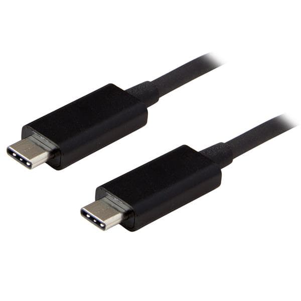 StarTech.com 3ft (1m) USB-C Cable, USB 10Gbps, 60W (3A) Power Delivery, 8K 60Hz / 4K 144Hz DP Alt Mode, USB-IF Certified - Thunderbolt Compatible