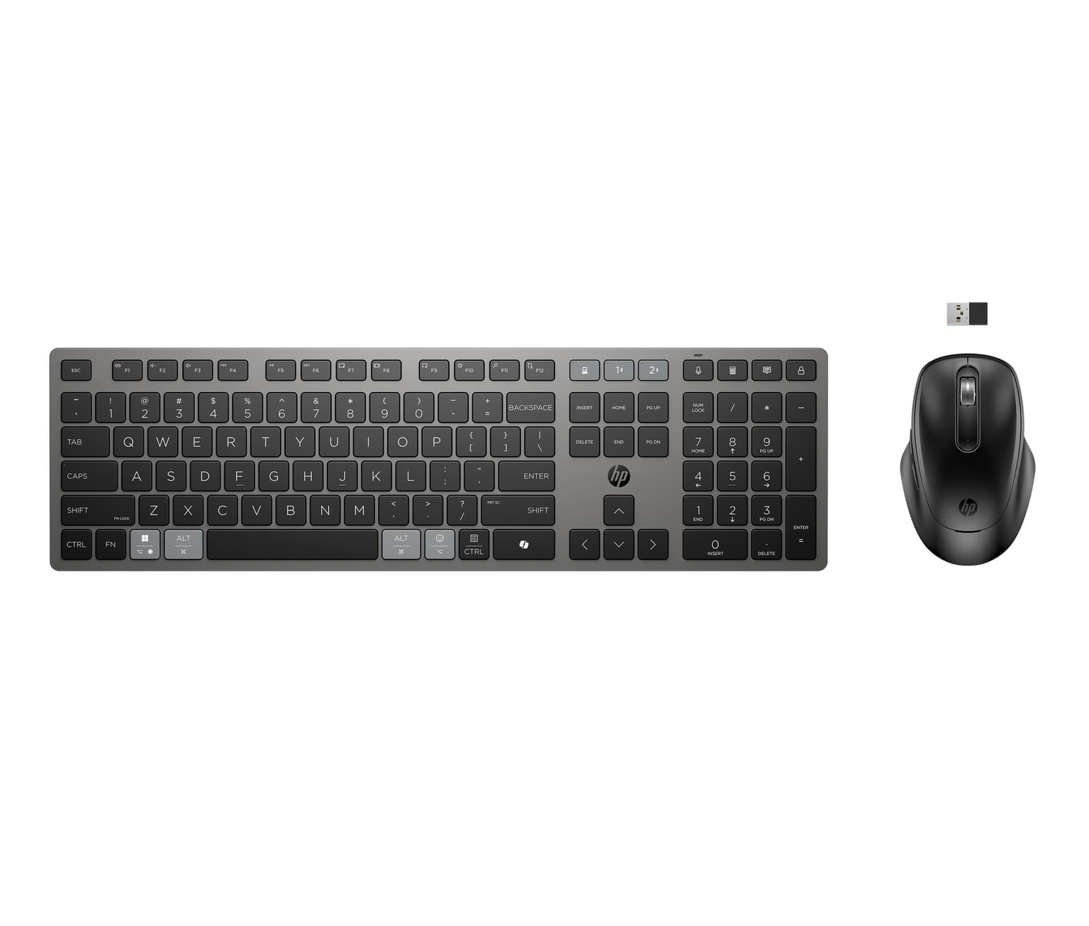 HP 725 Multi-Device Rechargeable Wireless Keyboard and Mouse Combo