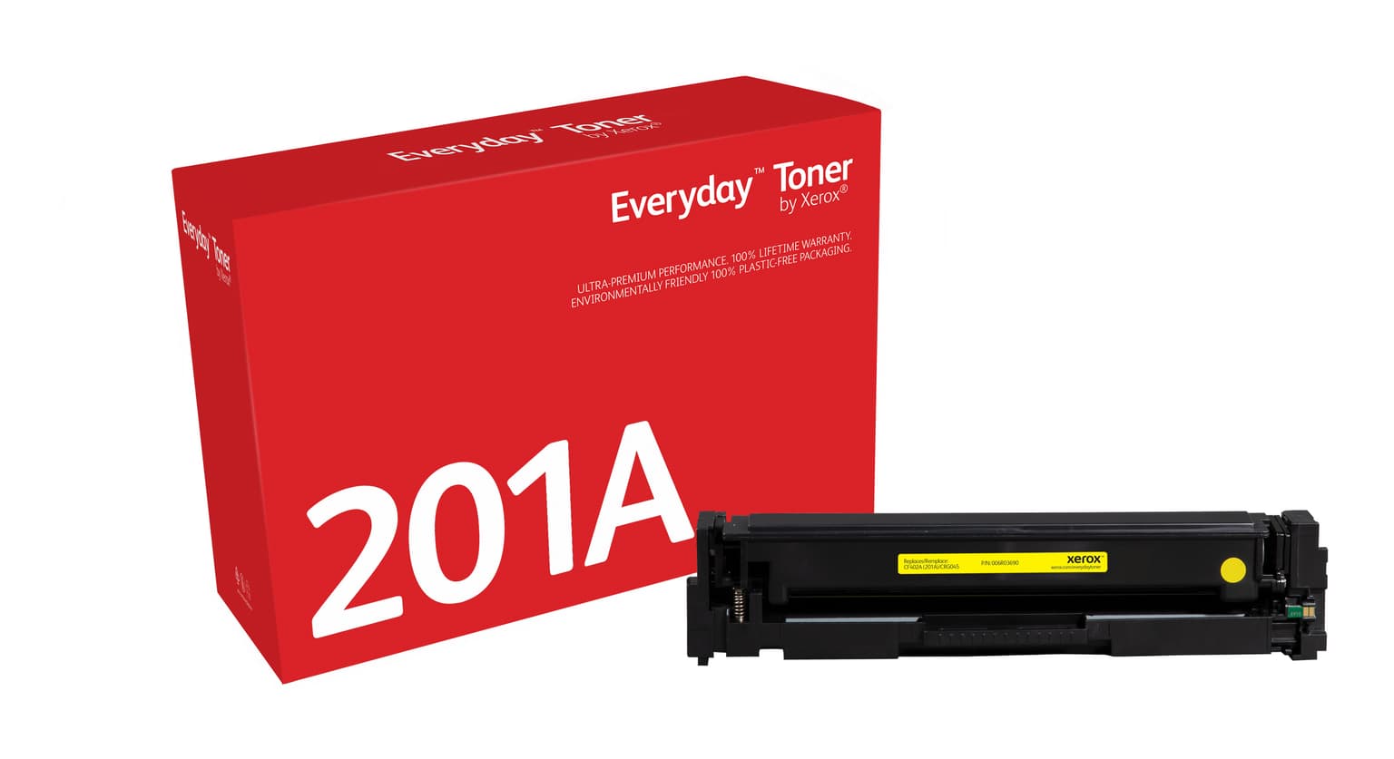 Everyday™ Yellow Toner by Xerox compatible with HP 201A (CF402A), Standard capacity