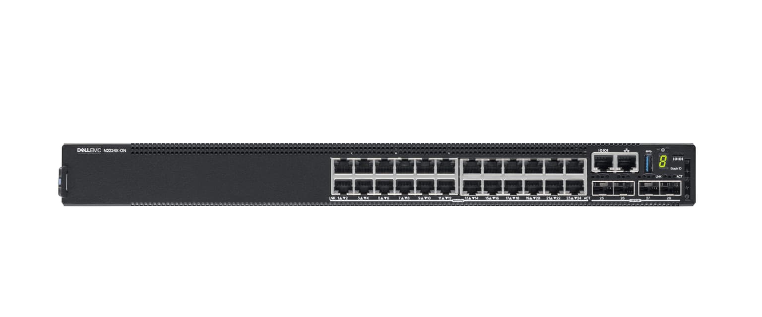 DELL N2224X-ON Managed L3 2.5G Ethernet (100/1000/2500) 1U Black