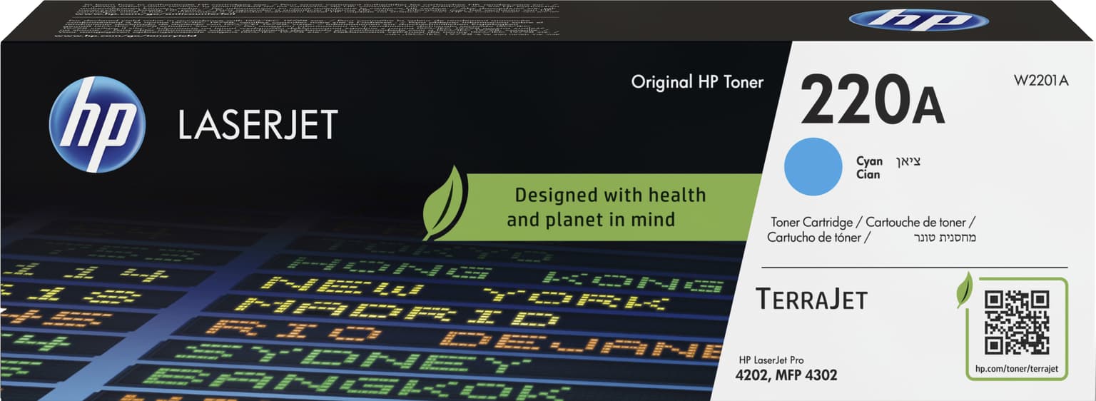 HP 220A Cyan Original LaserJet Toner Cartridge