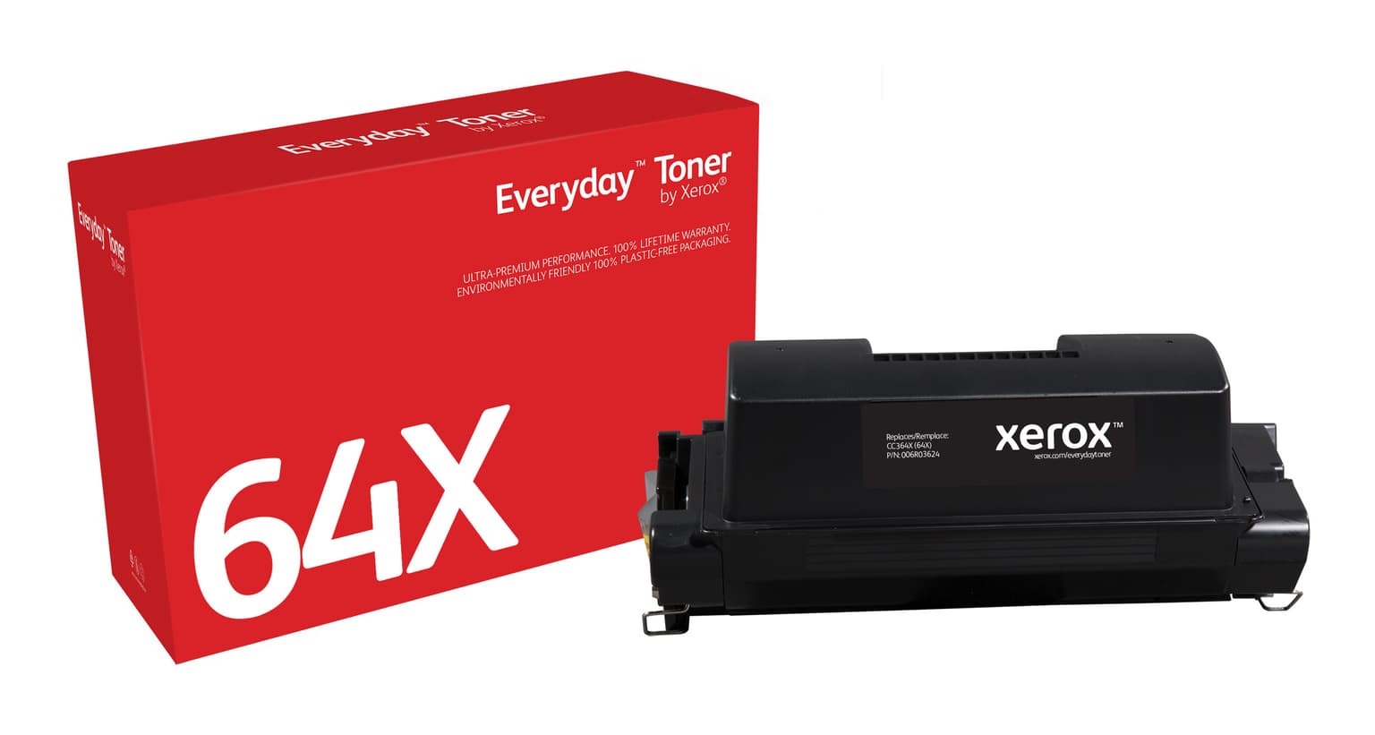 Everyday™ Black Toner by Xerox compatible with HP 64X (CC364X), High capacity