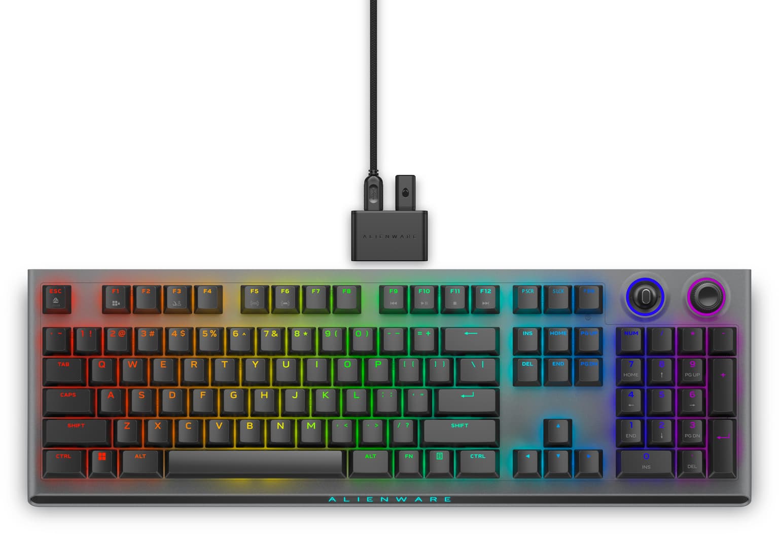 Alienware Tri-Mode AW920K keyboard Gaming USB + RF Wireless + Bluetooth Grey